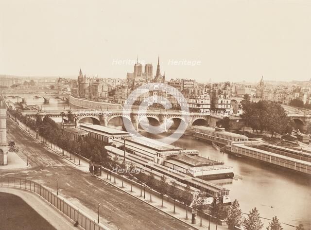Paris, Panorama De La Cite, No. 52, Printed c.1850s. Creator: Edouard Baldus.