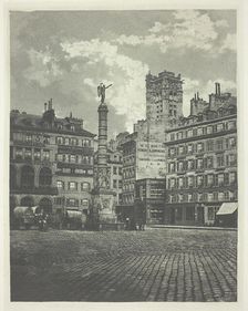 Paris, Place de Châtelet, 1854/55, printed 1982. Creator: Charles Nègre