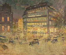 Paris, Place de l'Opéra, Opéra Garnier. Creator: Korovin, Alexey Konstantinovich (1897-1950)