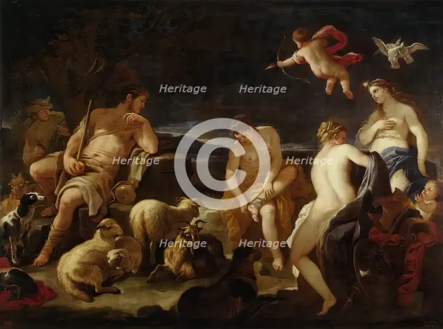 Paris's Judgement, 1681. Creator: Luca Giordano.
