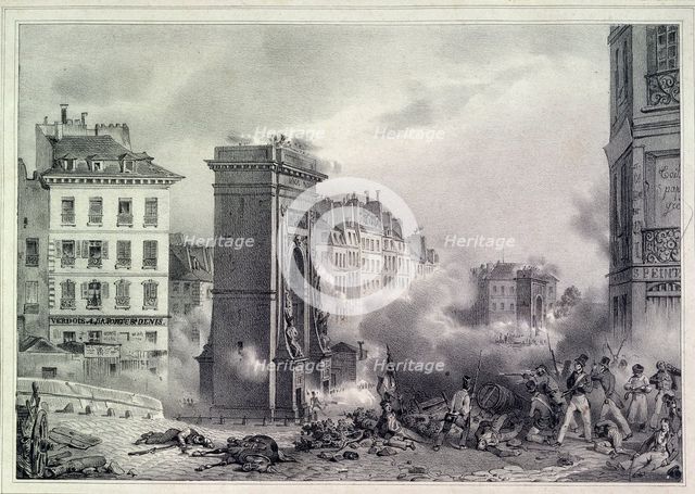Paris. The July Revolution of 1830, 1830. Artist: Anonymous  