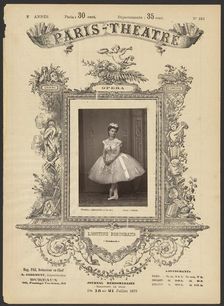 Paris Theatre: Leontine Beaugrand, 1875. Creator: Alphonse J. Liébert