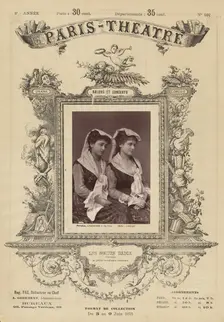 Paris Theatre: Les Soeurs Badia, 1875. Creator: Alphonse J. Liébert