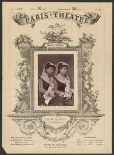 Paris Theatre: Les Soeurs Badia, 1875. Creator: Alphonse J. Liébert