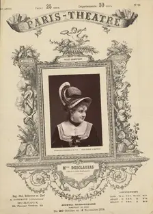 Paris Theatre: Mlle. Desclauzas, 1874. Creator: Gaston & Mathieu & Cie
