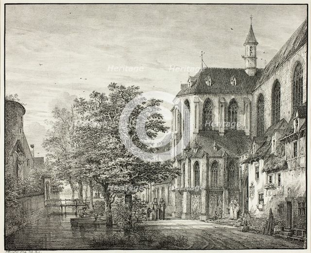 Parish Church at Boppard on the Rhine, 1822. Creator: Domenico Quaglio II.