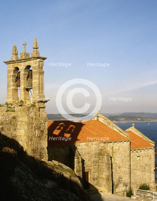 Parish Church of Santa Maria, Muxia, La Coruña province, Galicia, Spain, 14th century, (2001). Creator: LTL.