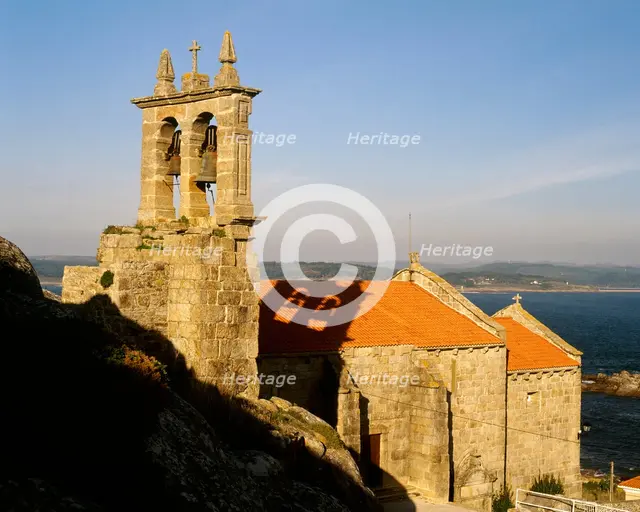 Parish Church of Santa Maria, Muxia, La Coruña province, Galicia, Spain, 14th century, (2001). Creator: LTL.