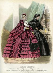 Parisian fashions of the 19th century, 1857 (1938)