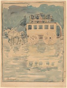 Parisian Omnibus, 1893/1894. Creator: Maurice Brazil Prendergast
