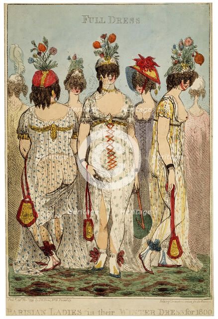 'Parisian Ladies in their Full Winter Dress for 1800', 1799.  Artist: James Gillray