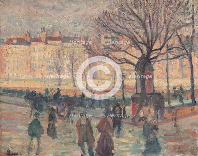 Parisian landscape. Banks of the Seine. Creator: Maximilien Luce.