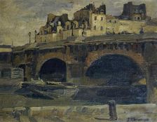 Parisian landscape with Pont Neuf, 1907. Creator: Julius Ullmann