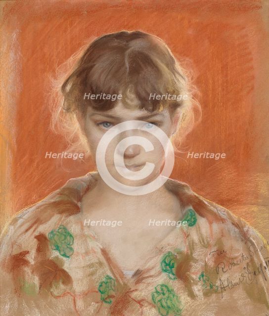 Parisian Model in a Dressing Gown (Parisian Model in Robe), 1885. Creator: Albert Edelfelt.