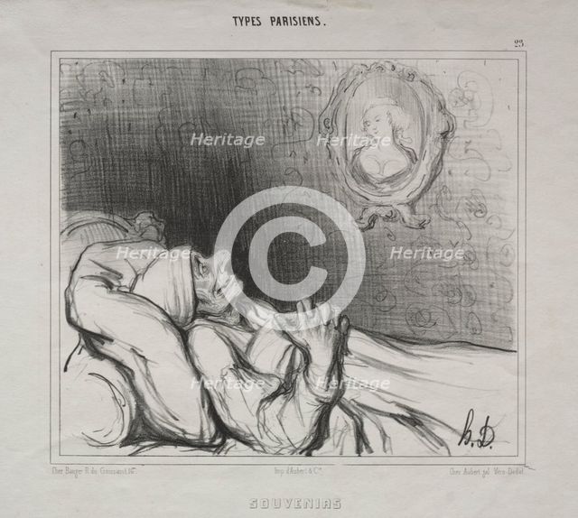 Parisian Types: Memories, 10 May 1840. Creator: Honoré Daumier (French, 1808-1879); Aubert.