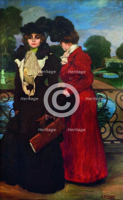 Parisians (In Saint-Cloud), 1900. Creator: Zuloaga y Zabaleto, Ignacio (1870-1945).