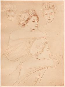 Parisienne, 1898. Creator: Paul César Helleu (French, 1859-1927); Imprimerie Champenois