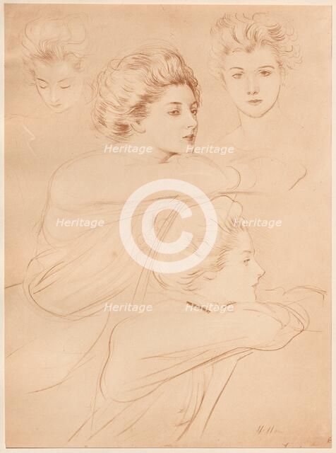 Parisienne, 1898. Creator: Paul César Helleu (French, 1859-1927); Imprimerie Champenois.