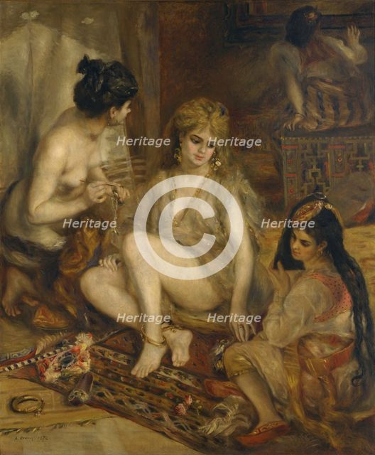 Parisiennes in Algerian Costume (Harem), 1872. Artist: Renoir, Pierre Auguste (1841-1919)