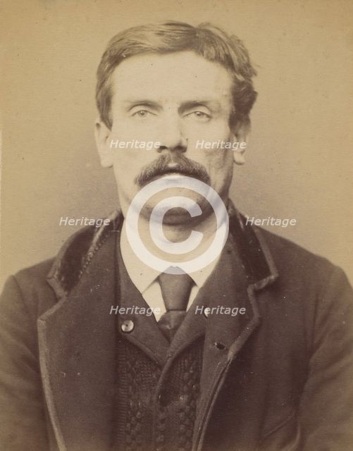Parisot. Louis. 37 ans, né à Saint-Avalet (Moselle). Employé au "Petit Journal". Anarchist..., 1894. Creator: Alphonse Bertillon.