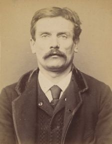 Parisot. Louis. 37 ans, né à Saint-Avalet (Moselle). Employé au "Petit Journal". Anarchist..., 1894. Creator: Alphonse Bertillon