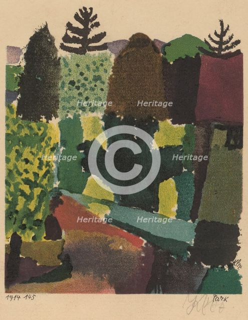 Park, 1920. Creator: Paul Klee.