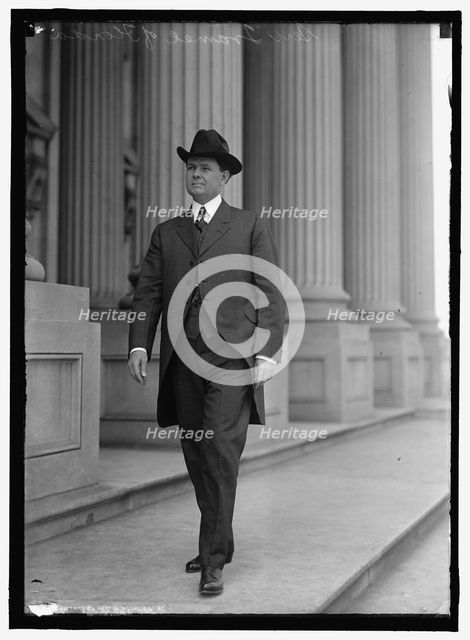 Park Trammell, Senator from Florida, between 1912 and 1917. Creator: Harris & Ewing.