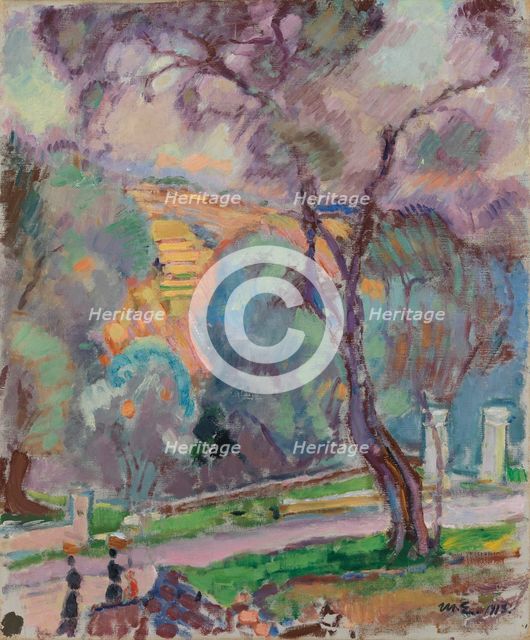 Park View from San Remo, 1913. Creator: Magnus Enckell.