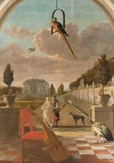 Park with Country House, 1670-1719. Creator: Jan Weenix