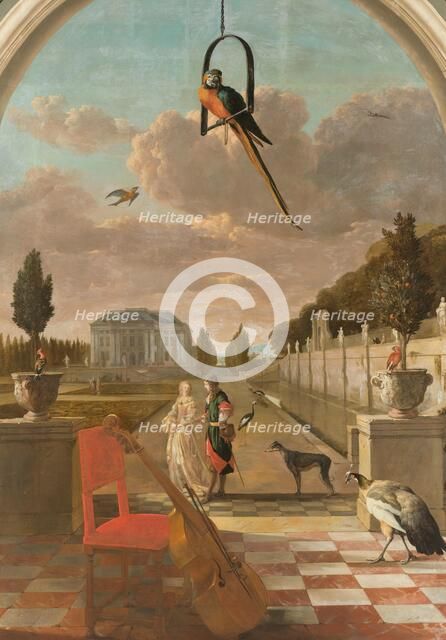 Park with Country House, 1670-1719. Creator: Jan Weenix.