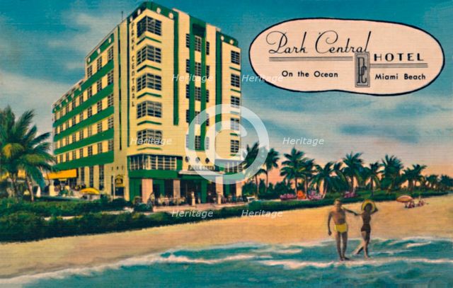 'Park Central Hotel - On the Ocean, Miami Beach', c1940s. Artist: Unknown.