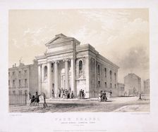 Park Chapel, Camden Town, London, c1850. Artist: Edwin Thomas Dolby