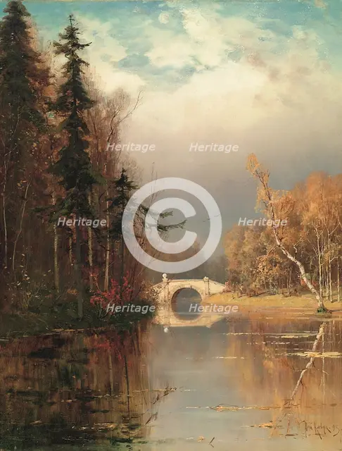 Park in Autumn, 1893. Artist: Klever, Juli Julievich (Julius), von (1850-1924)