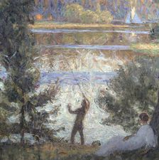 Park Landscape, Tyresö, 1910. Creator: Sven Richard Bergh