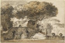 Park of an Italian Villa, 1774/1775. Creator: Francois-Andre Vincent