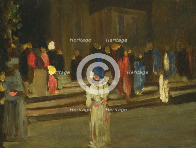Park of Saint Cloud, Entrance, 1906. Artist: Kandinsky, Wassily Vasilyevich (1866-1944)