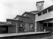 Park Royal Underground Station, Western Avenue, Ealing, London, c1936. Artist: Herbert Felton