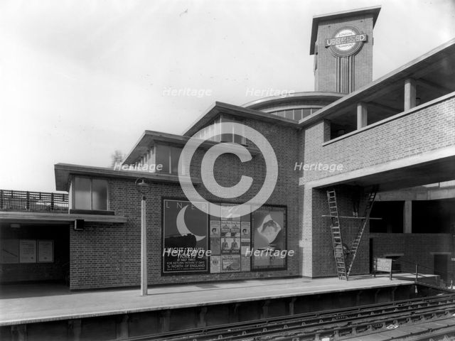 Park Royal Underground Station, Western Avenue, Ealing, London, c1936. Artist: Herbert Felton