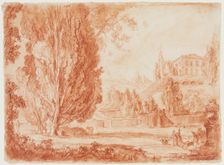 Park Scene, c.between 1770 and 1774. Creator: Unknown French; After Jean Simon Berthélemy French, 1743-1811