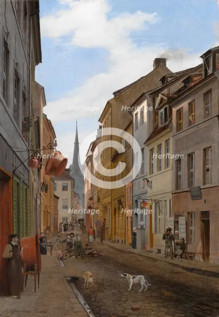Parochialstrasse in Berlin, 1831. Creator: Johann Philipp Eduard Gärtner.