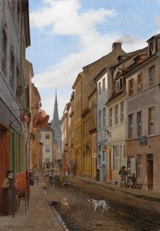 Parochialstrasse in Berlin, 1831. Creator: Johann Philipp Eduard Gärtner