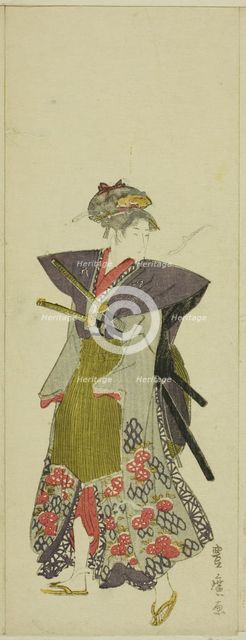 Parody of a daimyo procession, c. 1805/07. Creator: Utagawa Toyohiro.