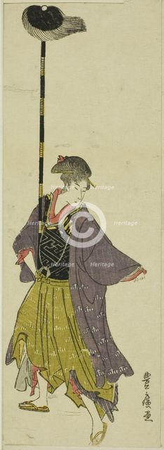 Parody of a daimyo procession, c. 1805/07. Creator: Utagawa Toyohiro.