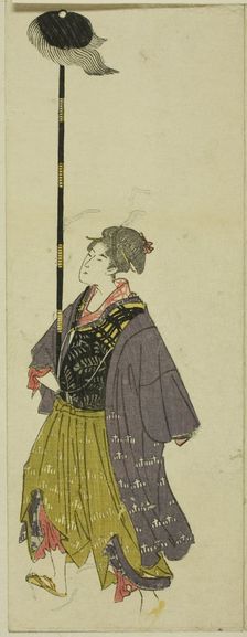 Parody of a daimyo procession, c. 1805/07. Creator: Utagawa Toyohiro
