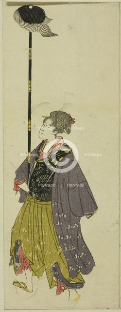 Parody of a daimyo procession, c. 1805/07. Creator: Utagawa Toyohiro.