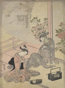 Parody of the Tale of Young Man Lu: Courtesan Dreaming, 18th century., 18th century. Creator: Suzuki Harunobu