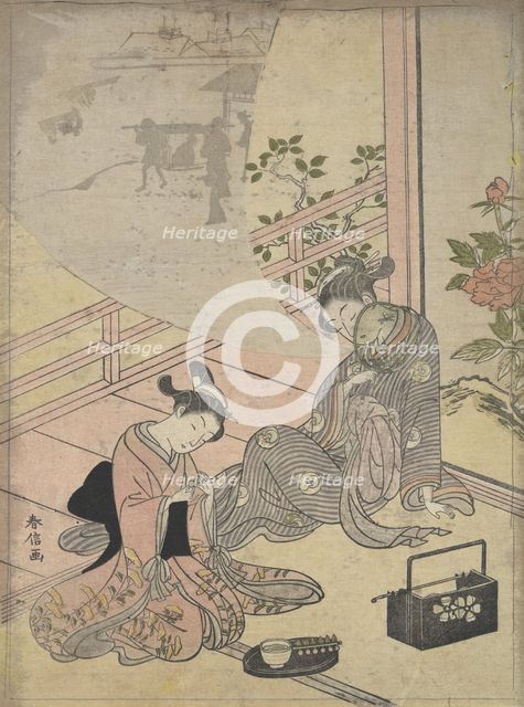 Parody of the Tale of Young Man Lu: Courtesan Dreaming, 18th century., 18th century. Creator: Suzuki Harunobu.