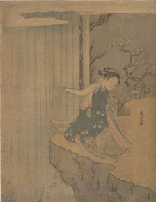 Parody of the Legend of Kyoyu and Sofu, 1764-72., 1764-72. Creator: Suzuki Harunobu