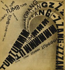 Parole in libertà, 1932. Creator: Marinetti, Filippo Tommaso (1876-1944)