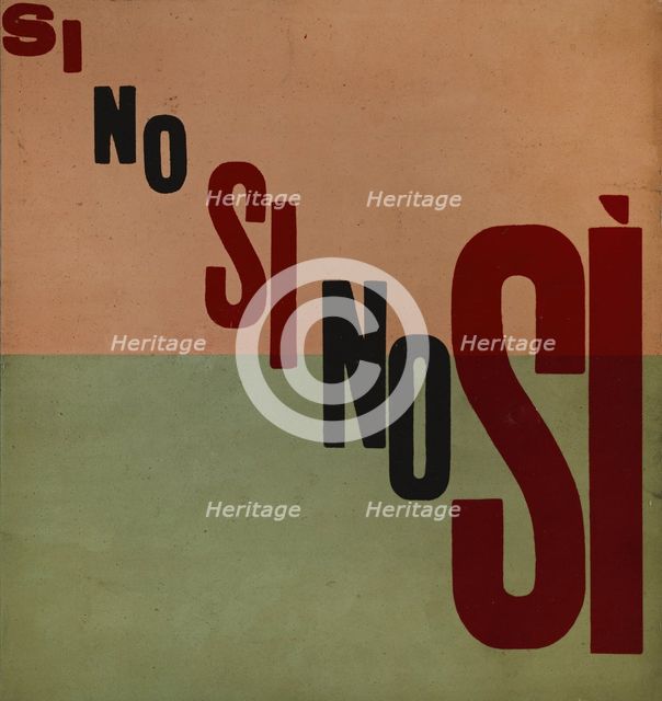 Parole in libertà, 1932. Creator: Marinetti, Filippo Tommaso (1876-1944).
